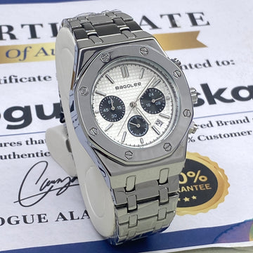 Premium Design Chronograph Working Stainless Steel Chain Watch For Men