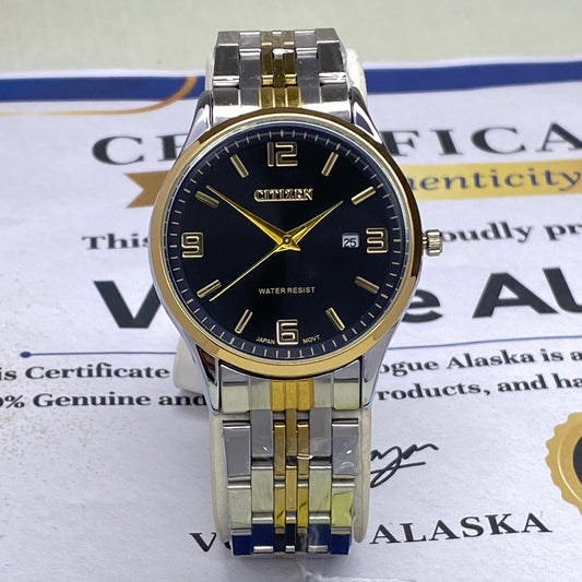 CITIZEN Analog Quartz Display Classic Couple Watches With Date
