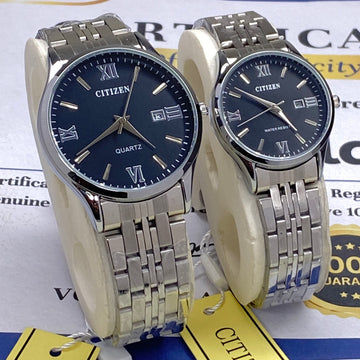 CITIZEN Analog Quartz Movement Premium Couple Watches With Date Display