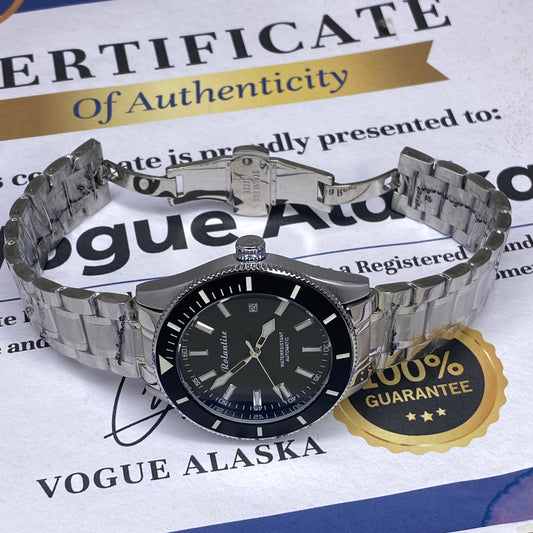Rolantise Premium Automatic Mechanical Movement Rotating Bezel Chain Watch