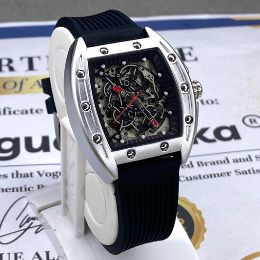 AILANG Automatic Mechanical Movement Curvex Dial Straps Watch For Men