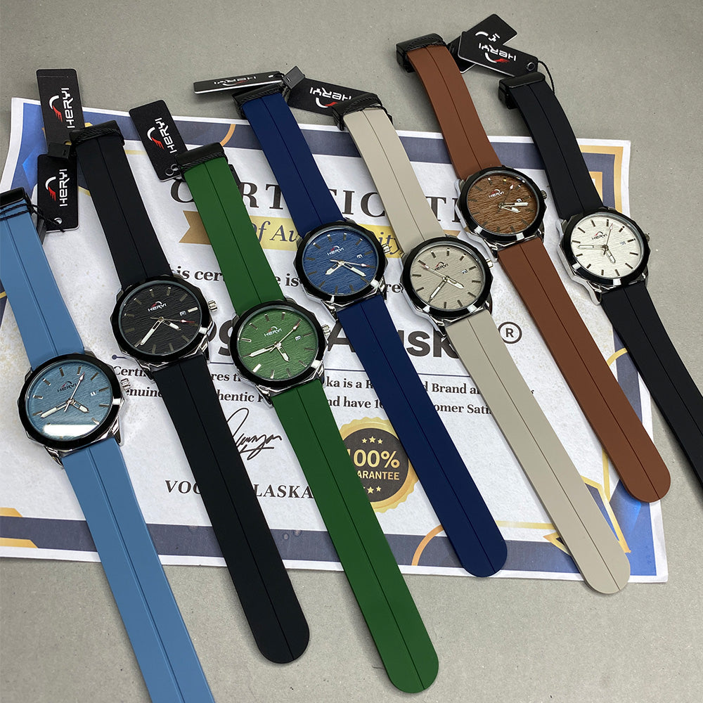 Heyri -  Silicone Rubber Straps & Magnetic Lock Watch For Men