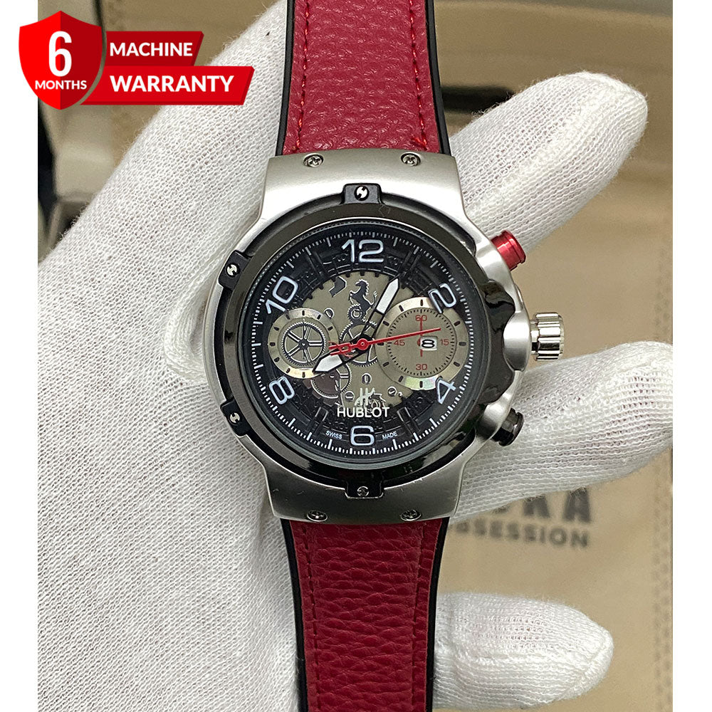 Hublot Geneve Master Lock , Soft & Durable Straps Watch For Men