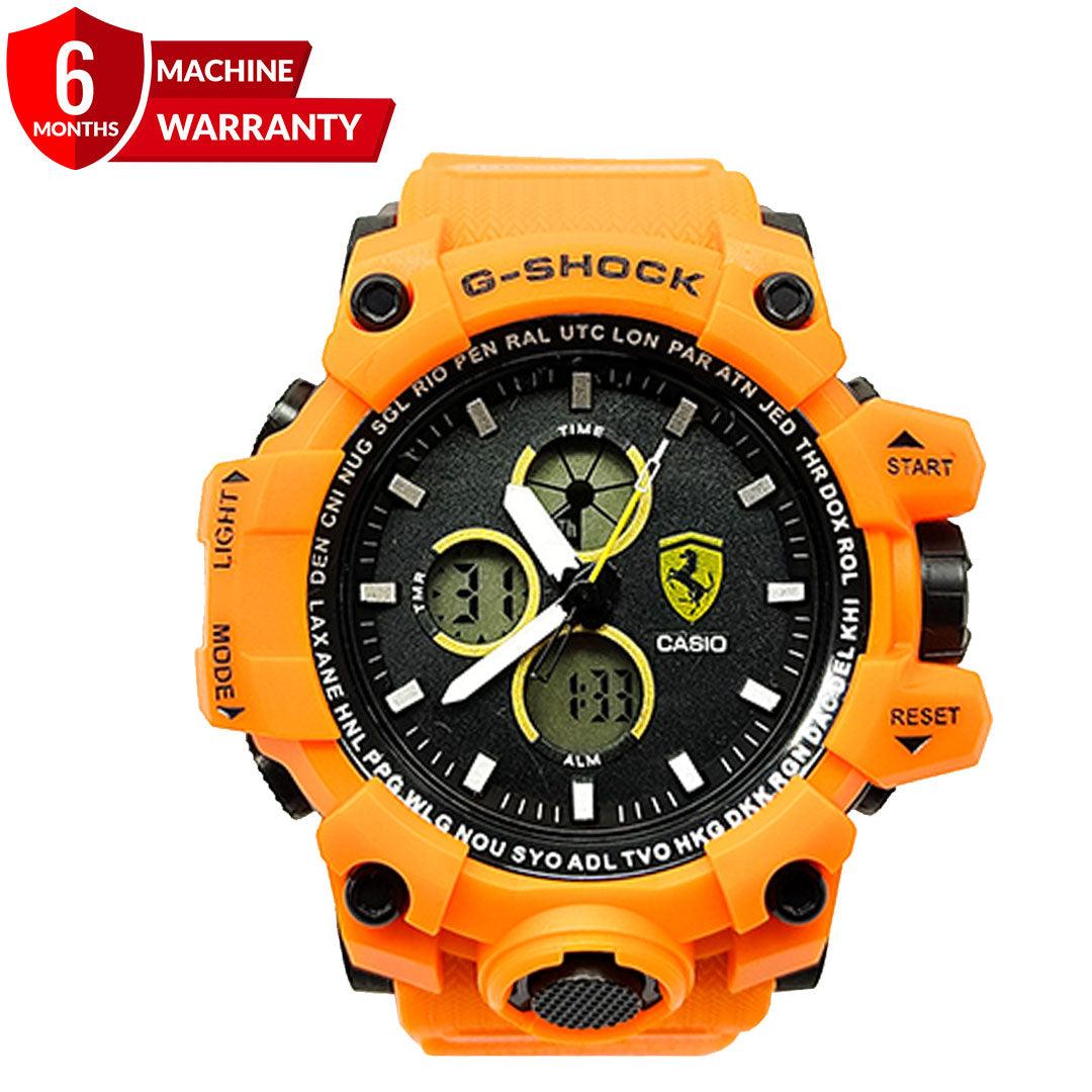 G-Shock Dual Time Sports Watch For Men - Orange - Vogue Alaska