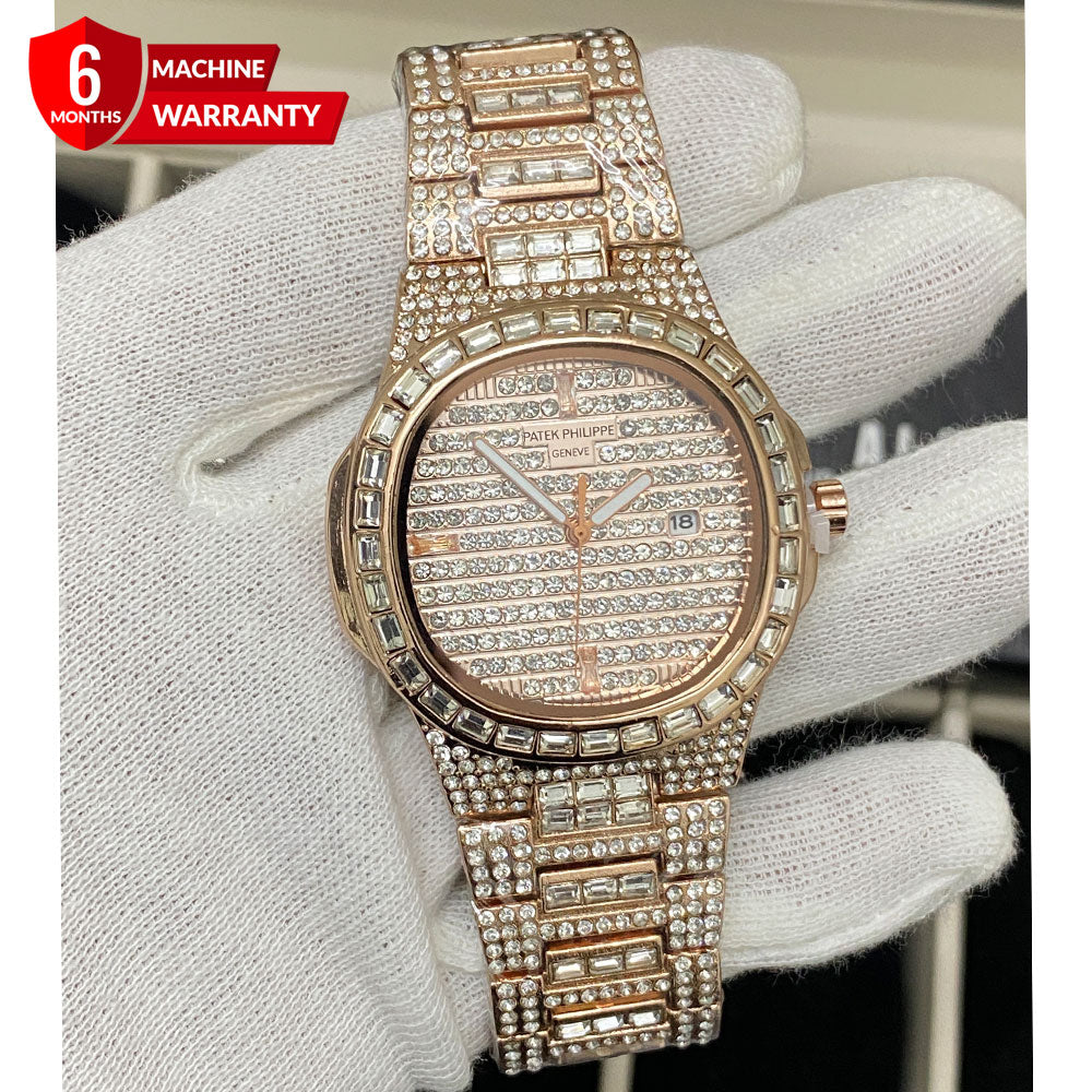 Patek Philippe - Iced Out Self Winding Luxury Chain Watch