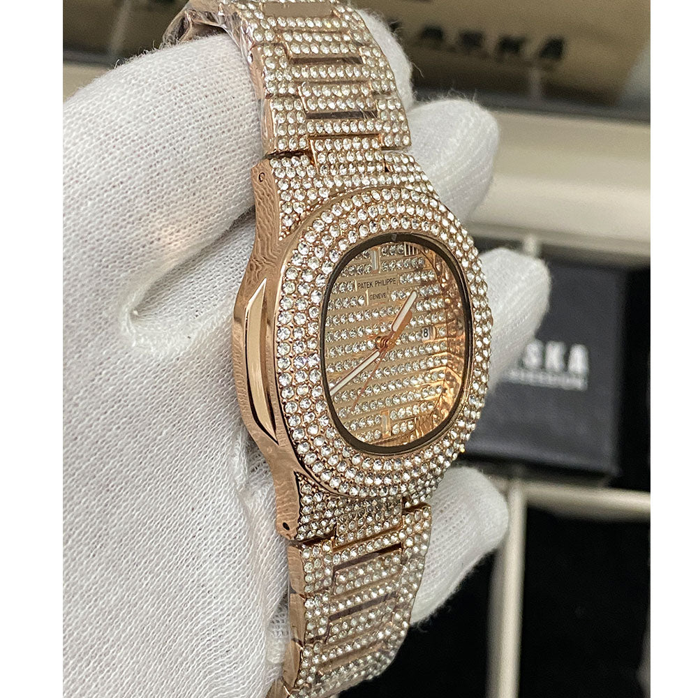 Patek Philippe - Geneve Iced Out Luxury Chain Watch