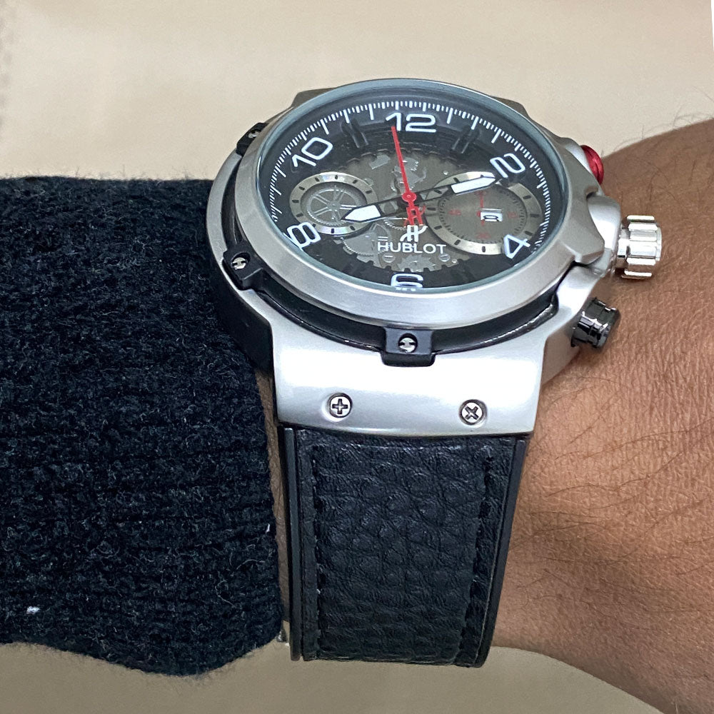 Hublot Geneve Master Lock , Soft & Durable Straps Watch For Men