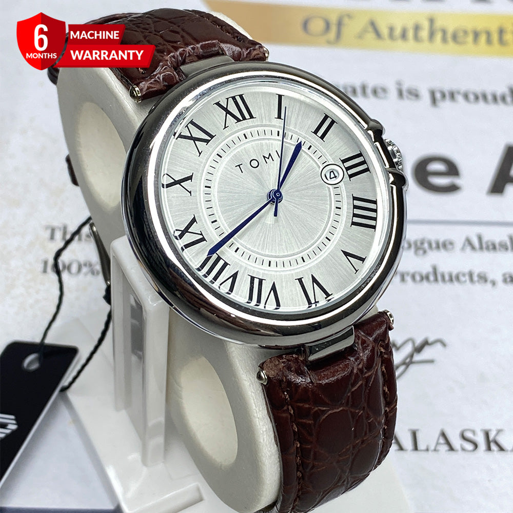 TOMI T-075 Original Date Business Class Strap Watch