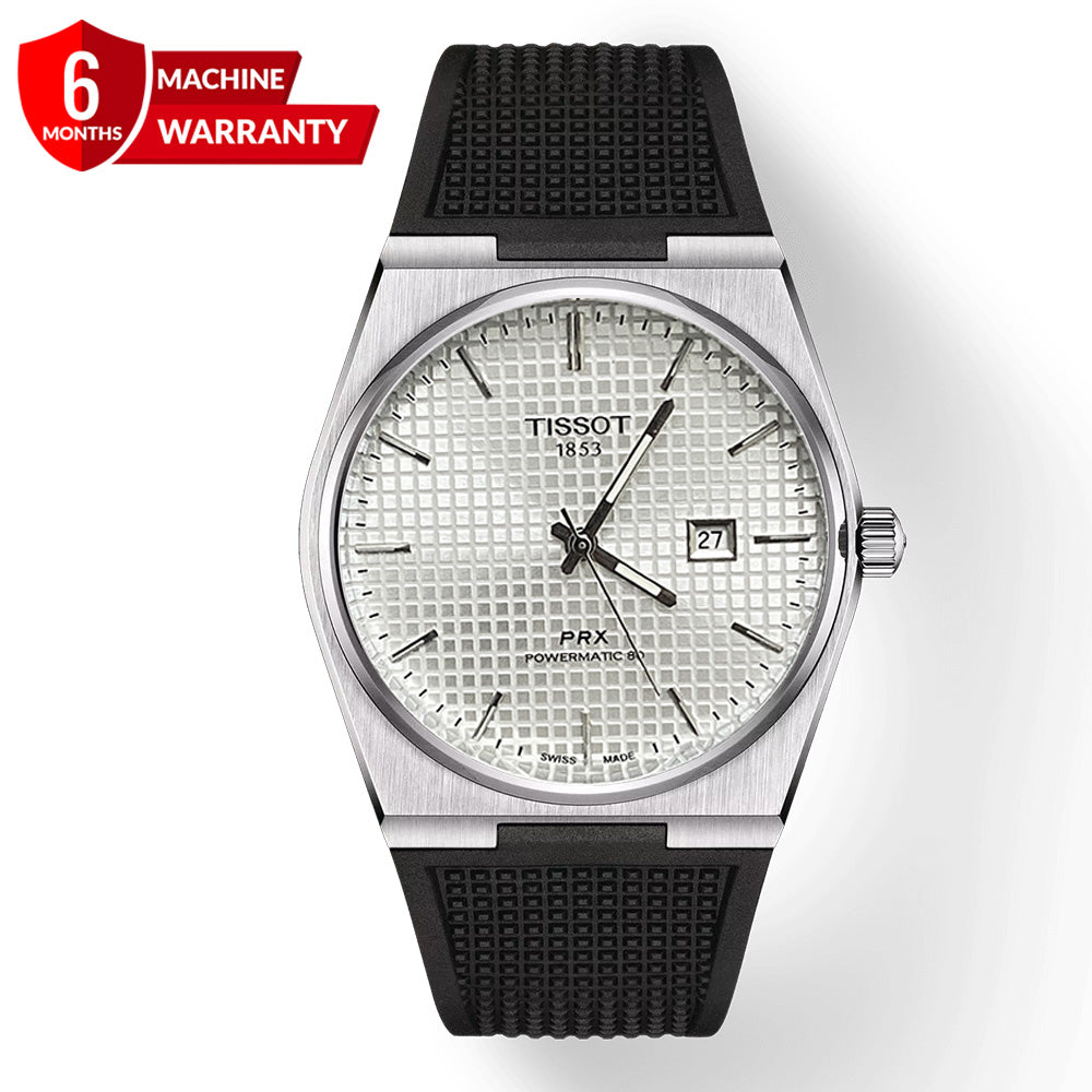 Tis-1853 Swiss Made PRX Powermatic Silicone Straps Watch