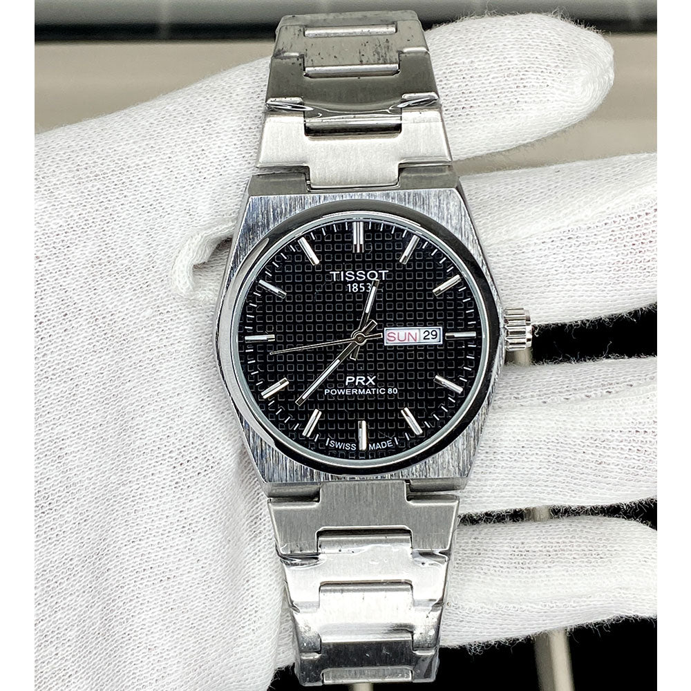 Tis-1853 Swiss Made PRX Powermatic Date & Day Chain Watch