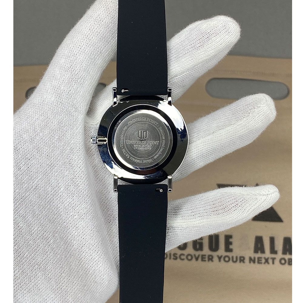 Universe Point Magnetic Lock & Silicone Rubber Straps Watch