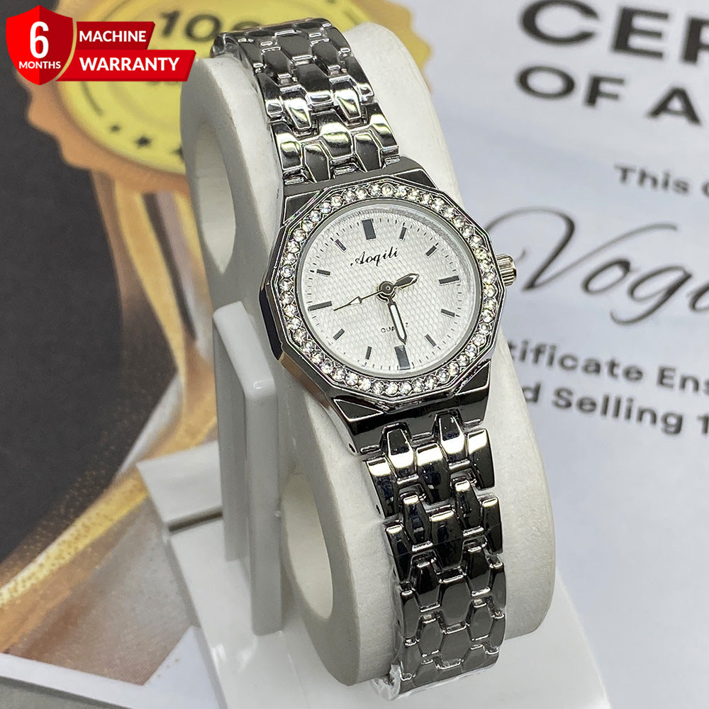 Luxury Aoqili Octagonal Shape Ladies Watch