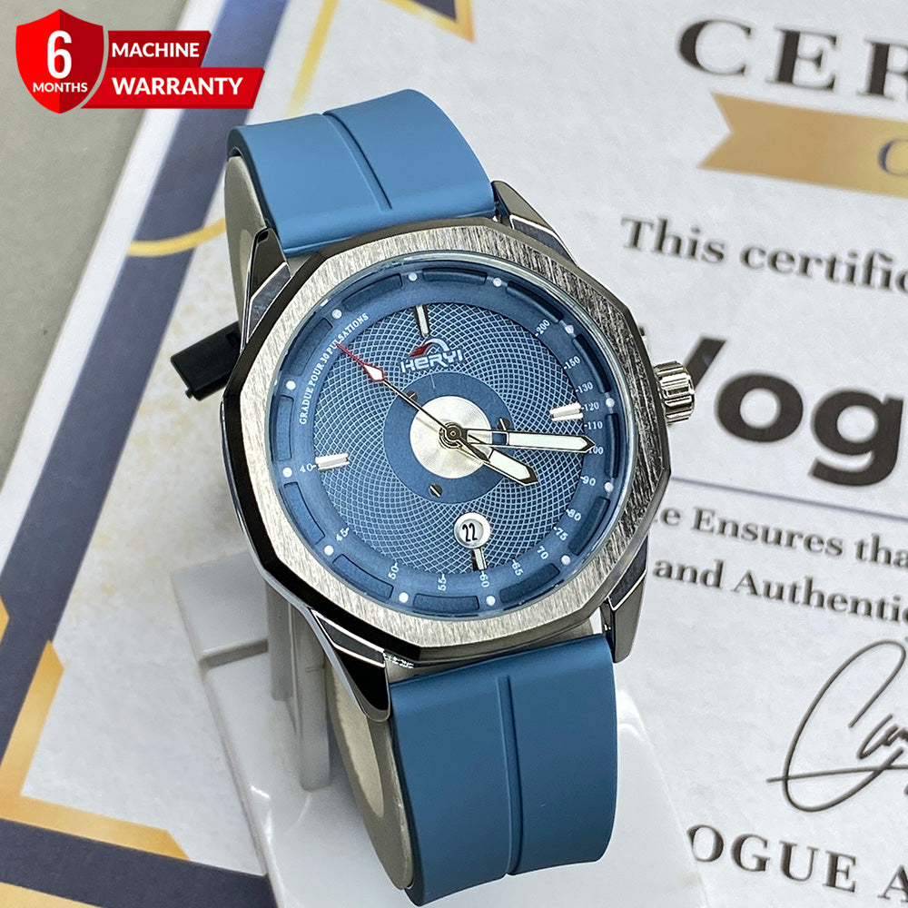 Heyri -  Magnetic Lock & Silicone Rubber Straps Magnetic Watch For Men