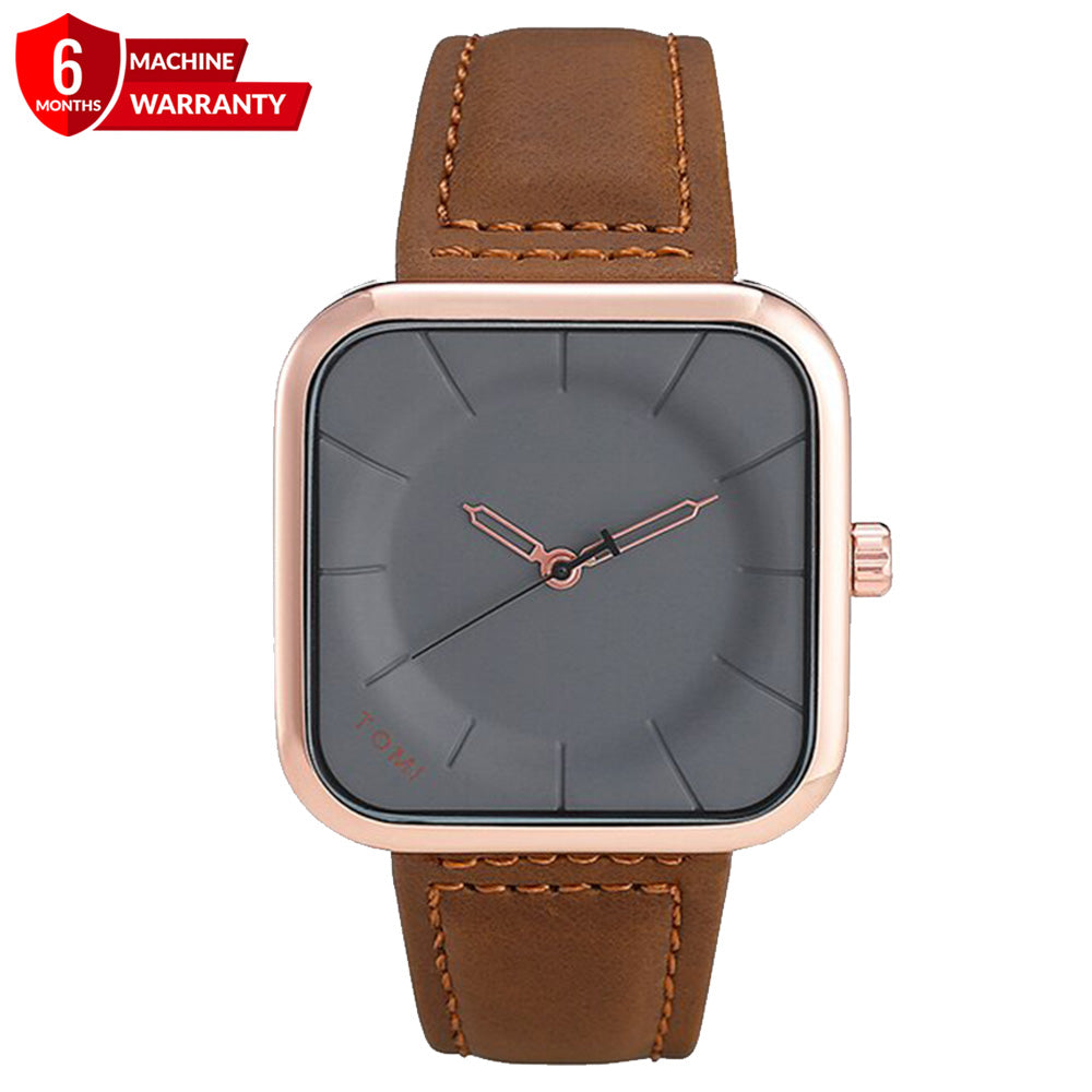 TOMI T093-Original Square Dial Straps Watch for Men