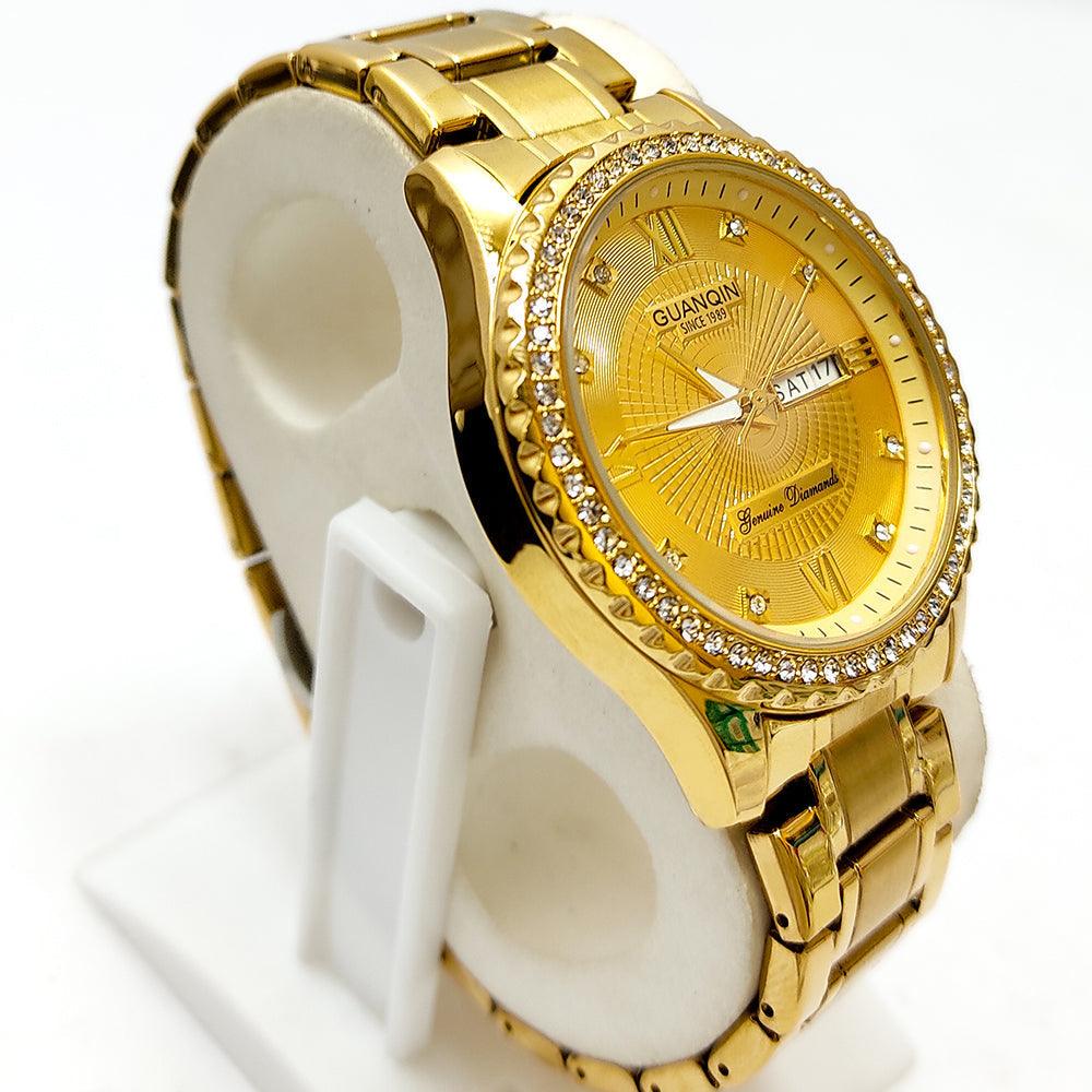 GUANQIN GOLD Luxury Branded Stainless-Steel Watch for Men - Vogue Alaska