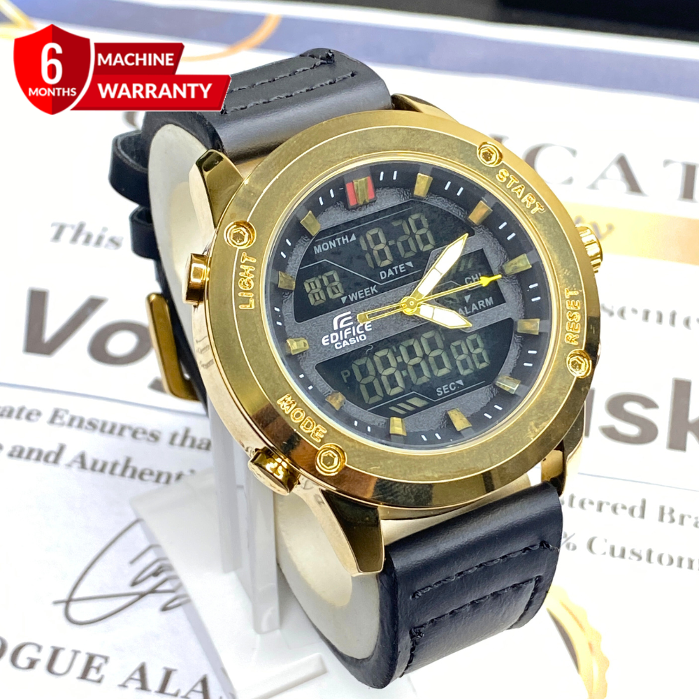 EDF-3689 Dual Time ( Analog & Digital ) Straps Watch