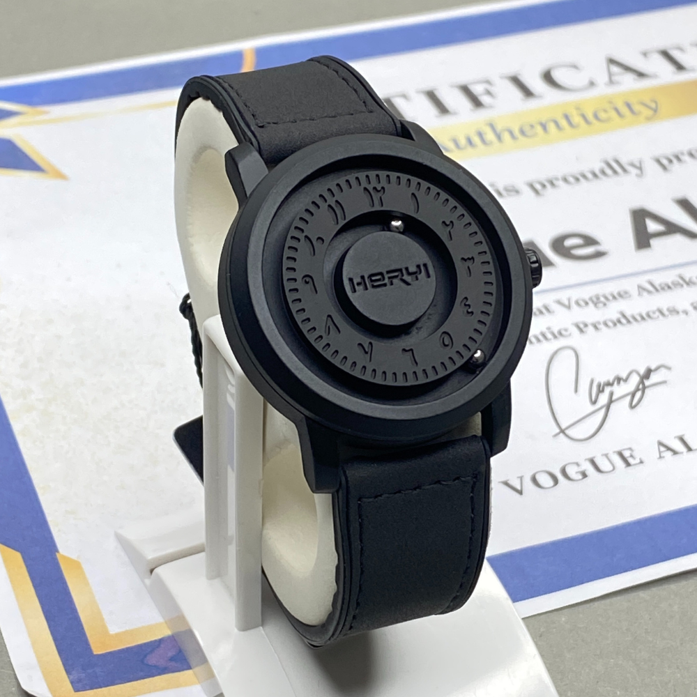 HERYI Revolutionary Bearing - Full Steel Magnetic Lock & Silicone Straps Watch For Men
