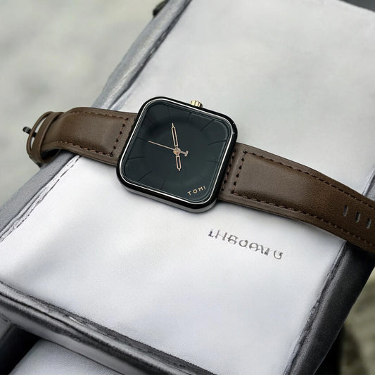 TOMI T093-Original Square Dial Straps Watch for Men